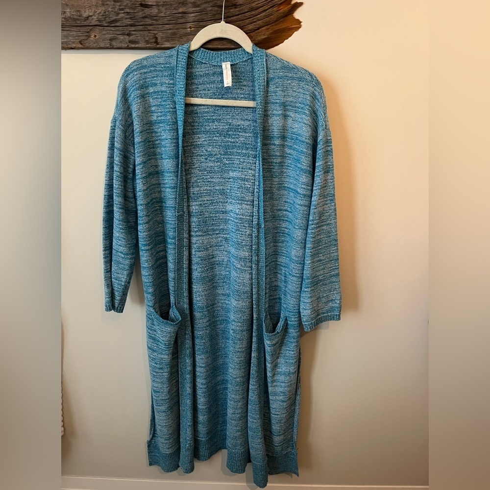 Anthropologie Turquoise Full Length Sweater